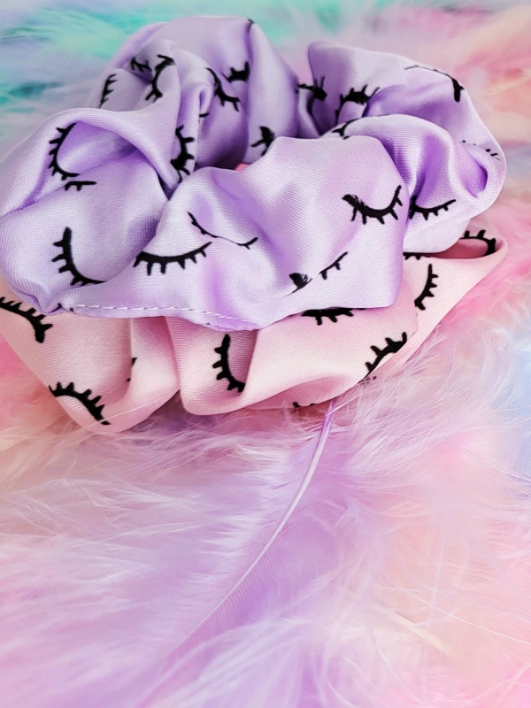 Scrunchie satin Lash Print – Set 2 